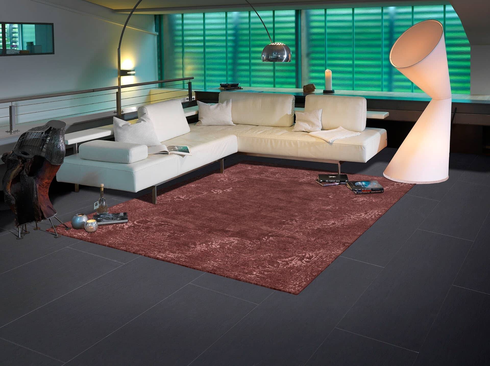Makalu Nepal Teppich Century M134 rot Handgeknüpft im Wunschmaß    – Bild 3